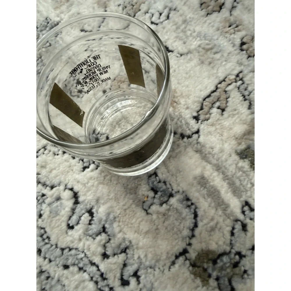 Vintage Jar With Lid/Apothecary W/Gold Trim ~6.5